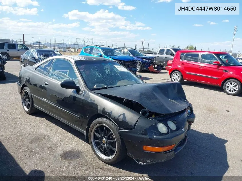 1998 Acura Integra Rs VIN: JH4DC4447WS014650 Lot: 40431240