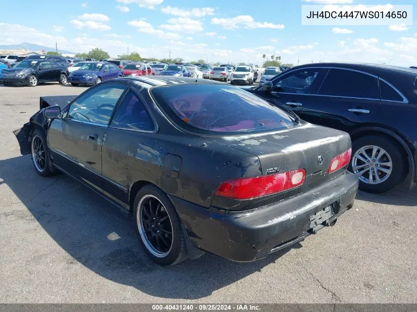 1998 Acura Integra Rs VIN: JH4DC4447WS014650 Lot: 40431240