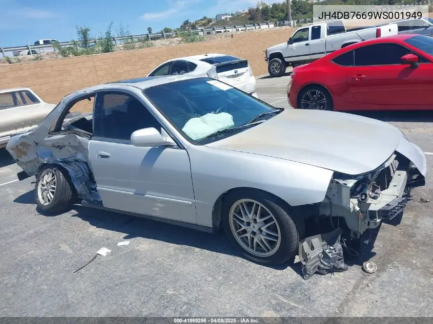 1998 Acura Integra Gs VIN: JH4DB7669WS001949 Lot: 41969296
