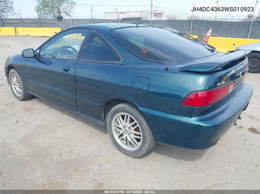 1998 Acura Integra Gs VIN: JH4DC4363WS010923 Lot: 42034768