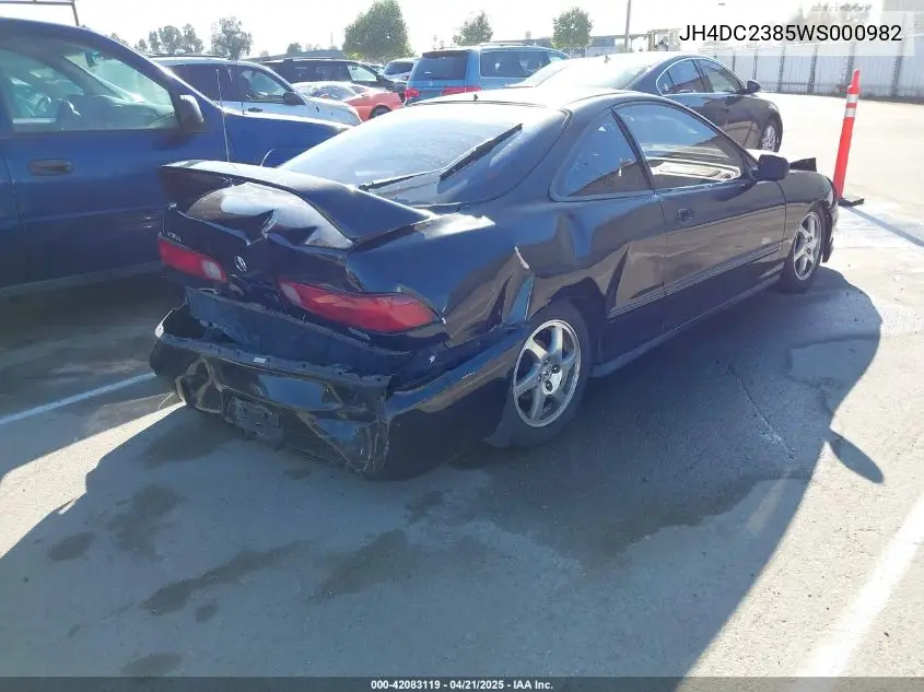 1998 Acura Integra Gs-R VIN: JH4DC2385WS000982 Lot: 42083119