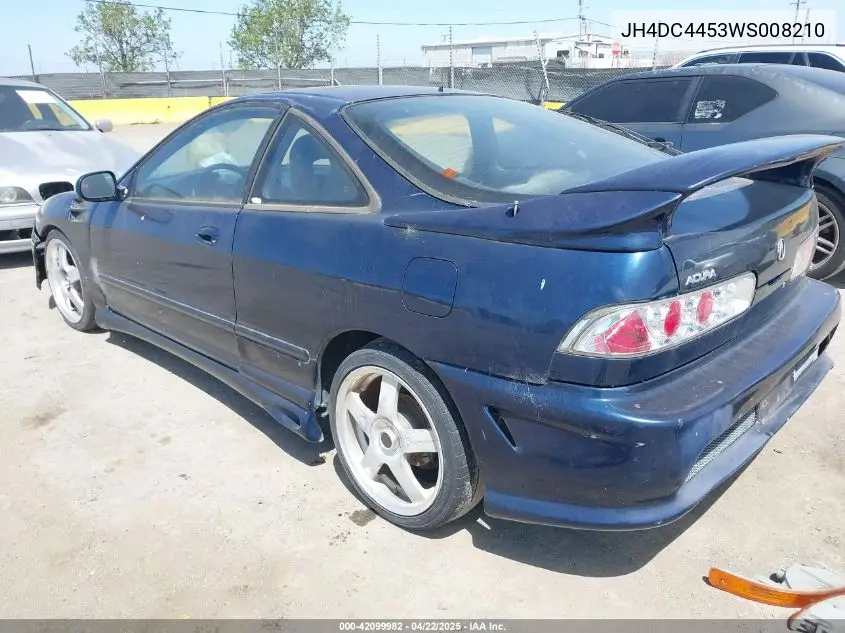 1998 Acura Integra Ls VIN: JH4DC4453WS008210 Lot: 42099982