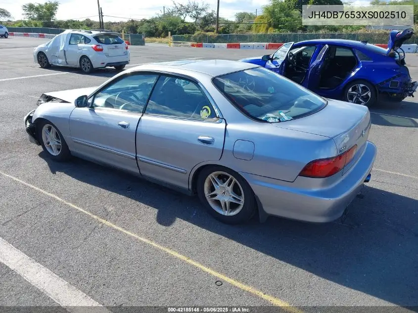 1999 Acura Integra Ls VIN: JH4DB7653XS002510 Lot: 42185146