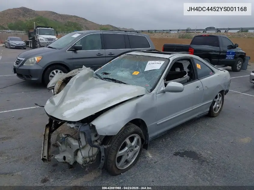 2000 Acura Integra Ls VIN: JH4DC4452YS001168 Lot: 42081968