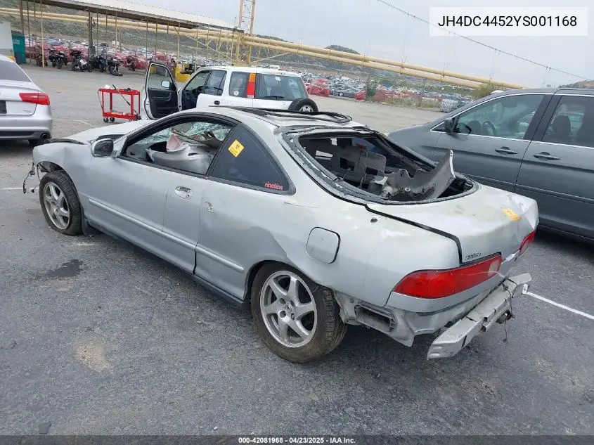 2000 Acura Integra Ls VIN: JH4DC4452YS001168 Lot: 42081968