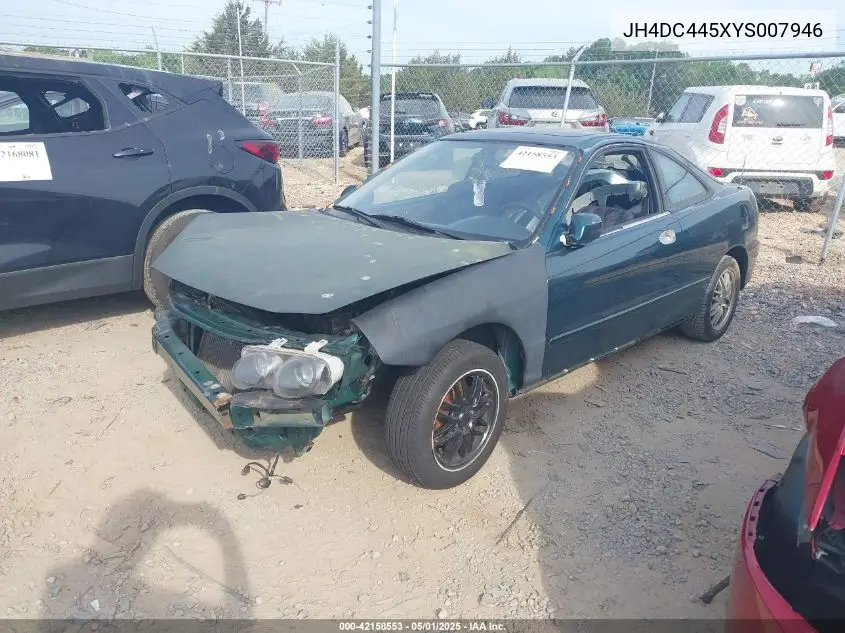 2000 Acura Integra Ls VIN: JH4DC445XYS007946 Lot: 42158553