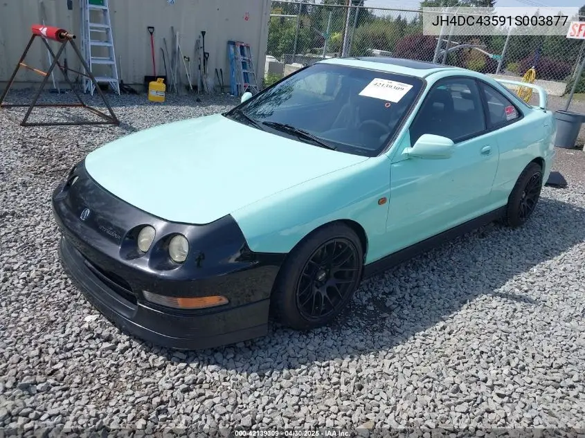 2001 Acura Integra Ls VIN: JH4DC43591S003877 Lot: 42139309