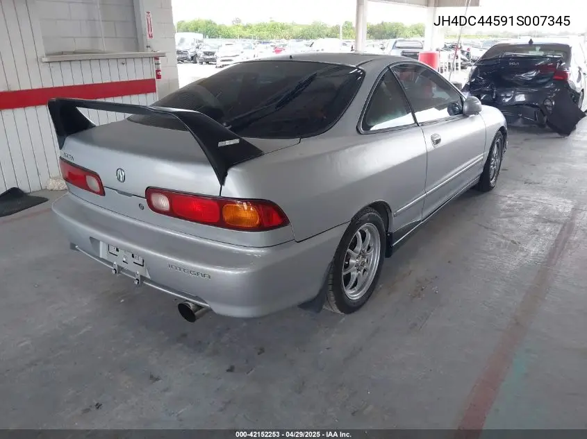 2001 Acura Integra Ls VIN: JH4DC44591S007345 Lot: 42152253