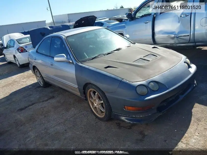2001 Acura Integra Gs VIN: JH4DB76611S001520 Lot: 42278811