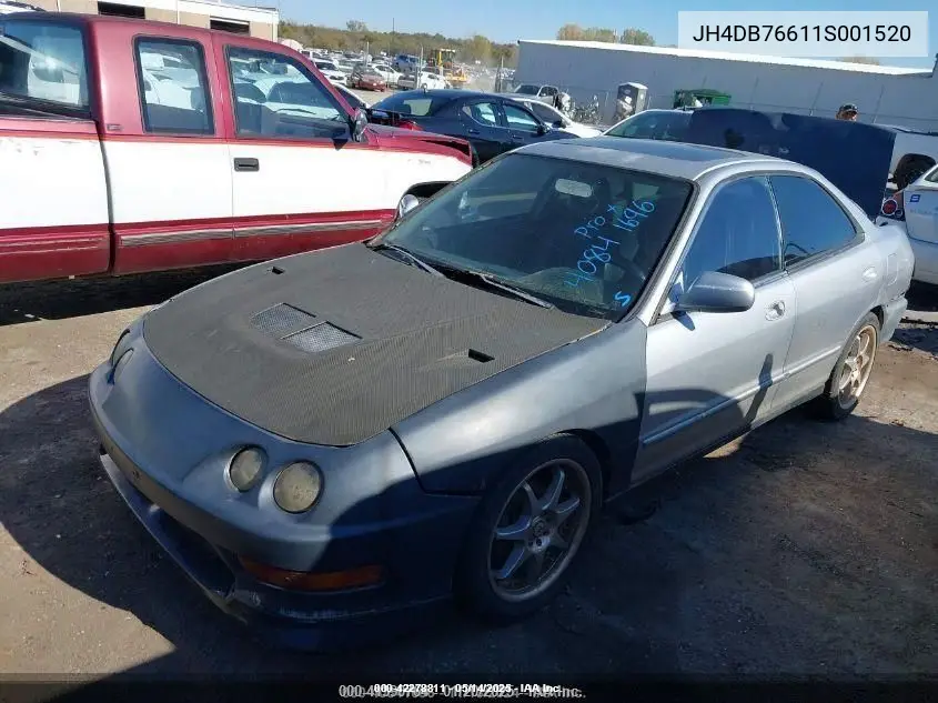 2001 Acura Integra Gs VIN: JH4DB76611S001520 Lot: 42278811