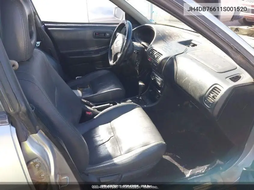 2001 Acura Integra Gs VIN: JH4DB76611S001520 Lot: 42278811