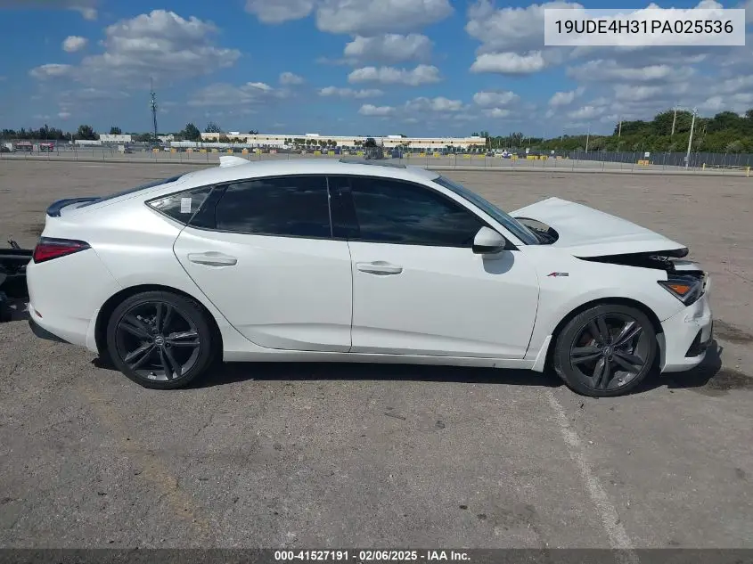 2023 Acura Integra A-Spec VIN: 19UDE4H31PA025536 Lot: 41527191