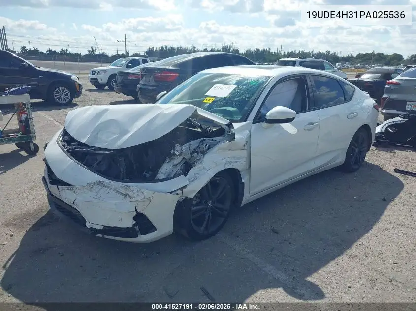 2023 Acura Integra A-Spec VIN: 19UDE4H31PA025536 Lot: 41527191