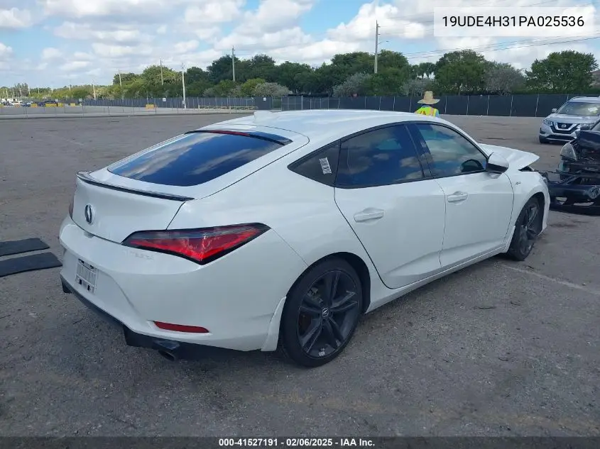 2023 Acura Integra A-Spec VIN: 19UDE4H31PA025536 Lot: 41527191