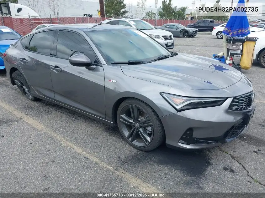 2023 Acura Integra A-Spec VIN: 19UDE4H32PA002735 Lot: 41765773