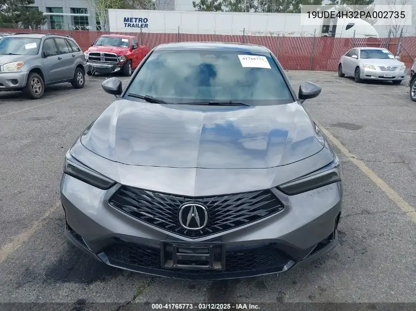 2023 Acura Integra A-Spec VIN: 19UDE4H32PA002735 Lot: 41765773