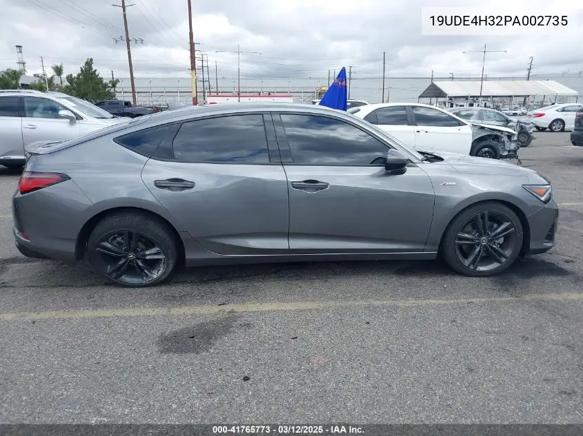 2023 Acura Integra A-Spec VIN: 19UDE4H32PA002735 Lot: 41765773