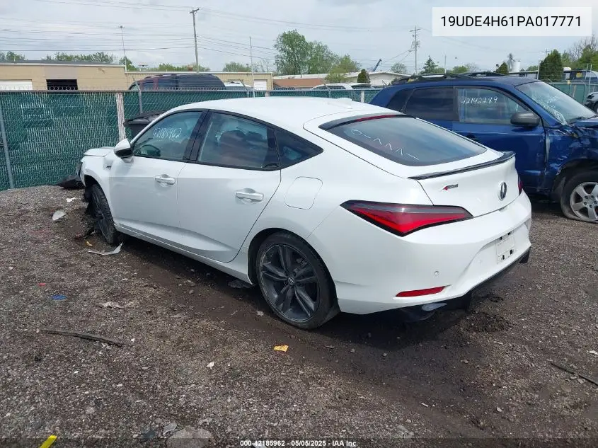 2023 Acura Integra A-Spec Technology VIN: 19UDE4H61PA017771 Lot: 42185962