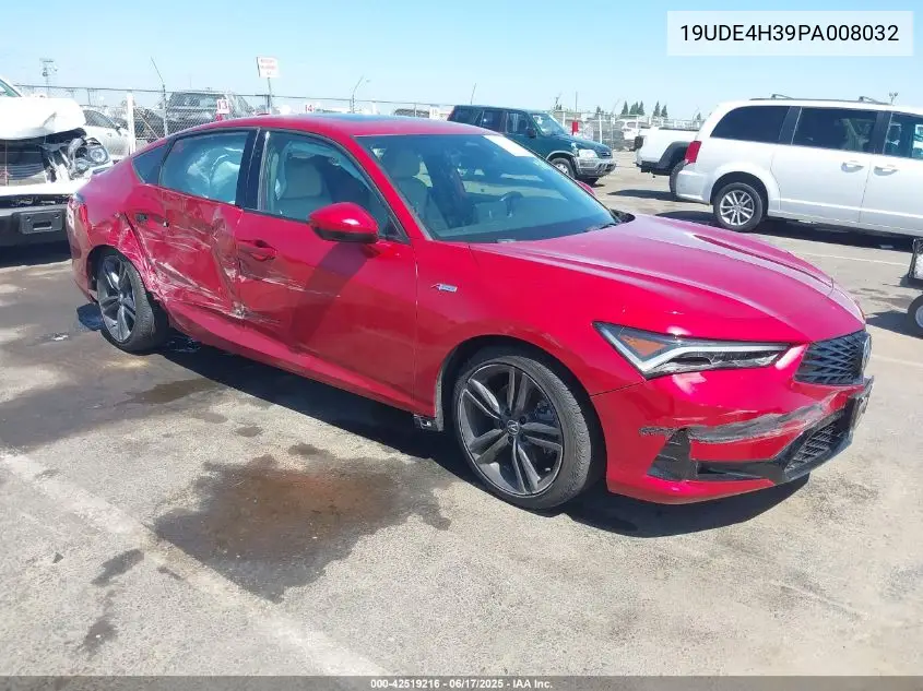 2023 Acura Integra A-Spec VIN: 19UDE4H39PA008032 Lot: 42519216