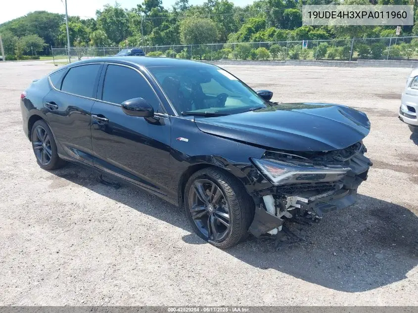 2023 Acura Integra A-Spec VIN: 19UDE4H3XPA011960 Lot: 42529254
