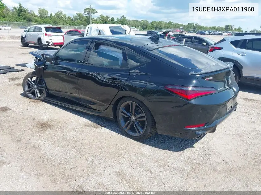 2023 Acura Integra A-Spec VIN: 19UDE4H3XPA011960 Lot: 42529254