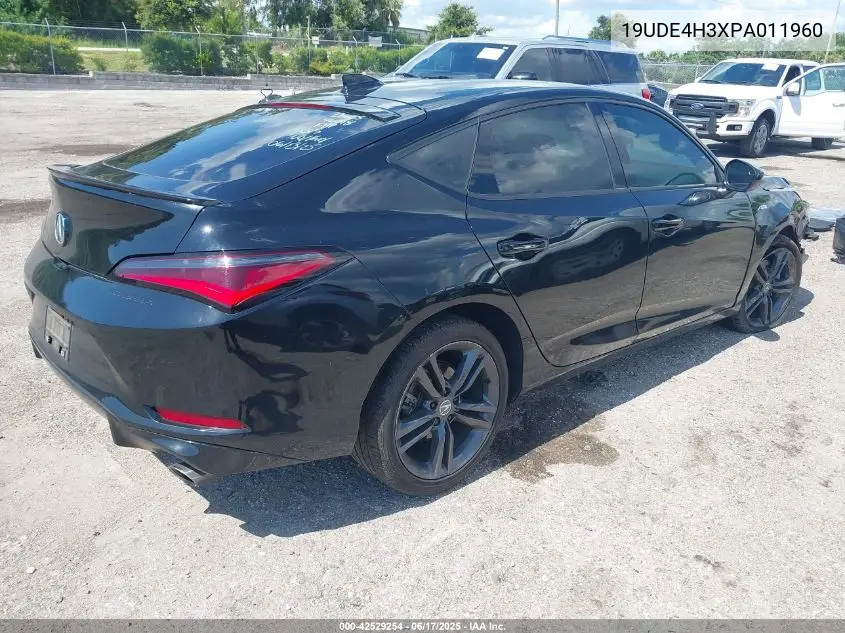 2023 Acura Integra A-Spec VIN: 19UDE4H3XPA011960 Lot: 42529254
