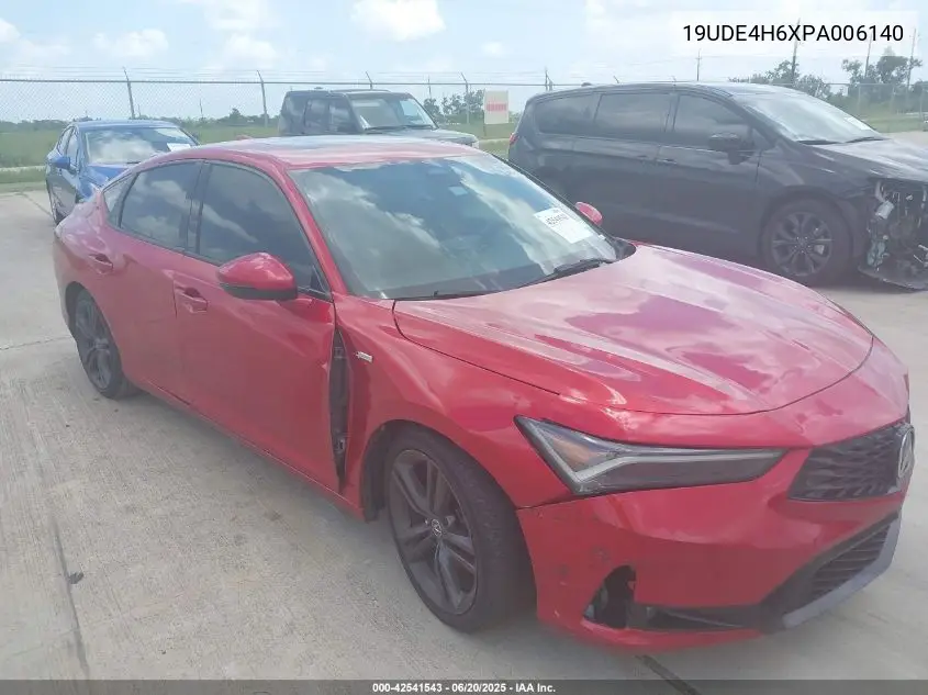 2023 Acura Integra A-Spec Tech Package VIN: 19UDE4H6XPA006140 Lot: 42541543