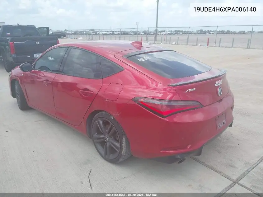 2023 Acura Integra A-Spec Tech Package VIN: 19UDE4H6XPA006140 Lot: 42541543