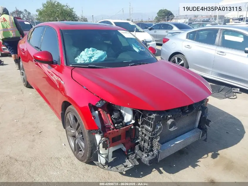 2023 Acura Integra A-Spec VIN: 19UDE4H35PA013115 Lot: 42598733