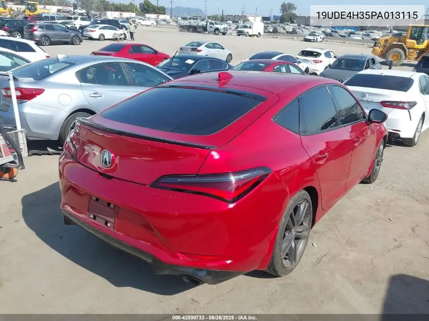 2023 Acura Integra A-Spec VIN: 19UDE4H35PA013115 Lot: 42598733