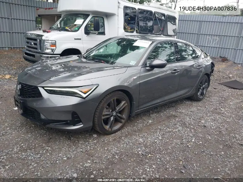 2023 Acura Integra A-Spec VIN: 19UDE4H30PA007836 Lot: 42614161