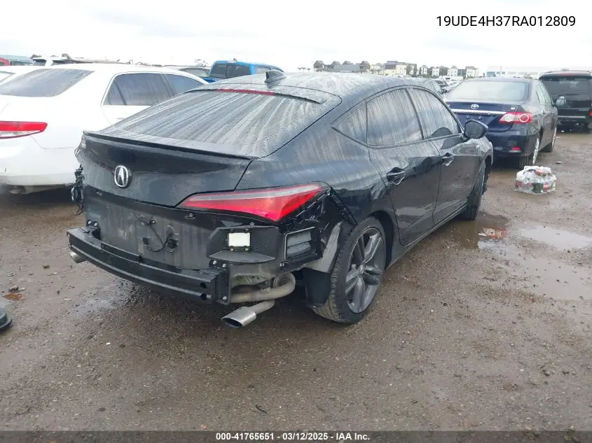 2024 Acura Integra A-Spec VIN: 19UDE4H37RA012809 Lot: 41765651