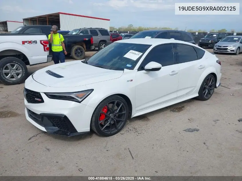 2024 Acura Integra Type S VIN: 19UDE5G9XRA002125 Lot: 41884615