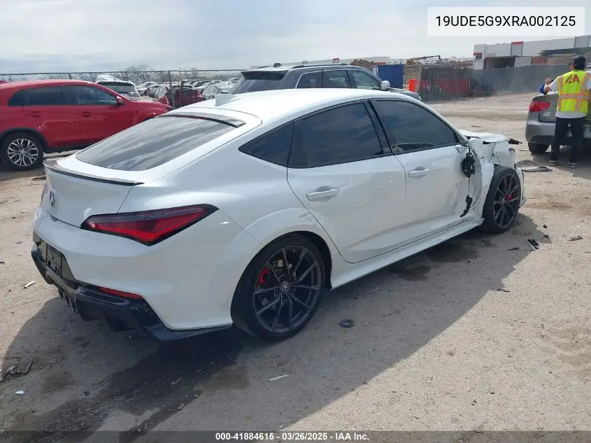 2024 Acura Integra Type S VIN: 19UDE5G9XRA002125 Lot: 41884615