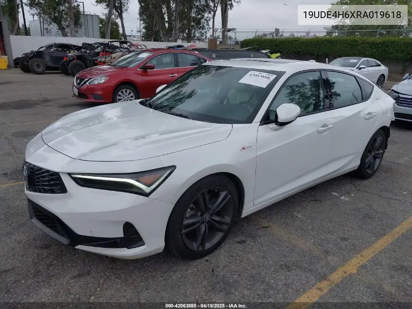 2024 Acura Integra A-Spec Technology VIN: 19UDE4H6XRA019618 Lot: 42063888