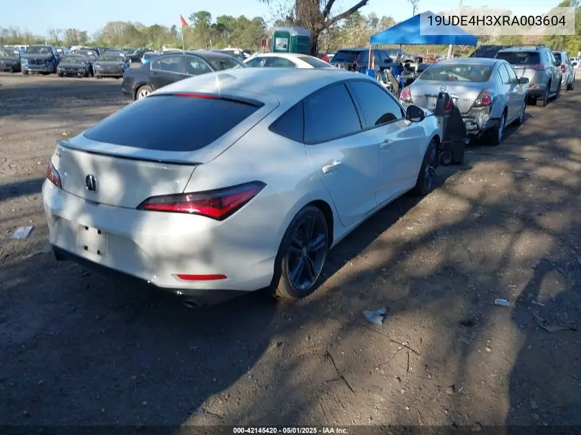 2024 Acura Integra A-Spec VIN: 19UDE4H3XRA003604 Lot: 42145420