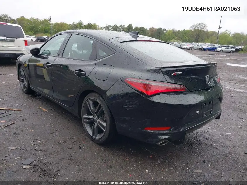 2024 Acura Integra A-Spec Technology VIN: 19UDE4H61RA021063 Lot: 42180113