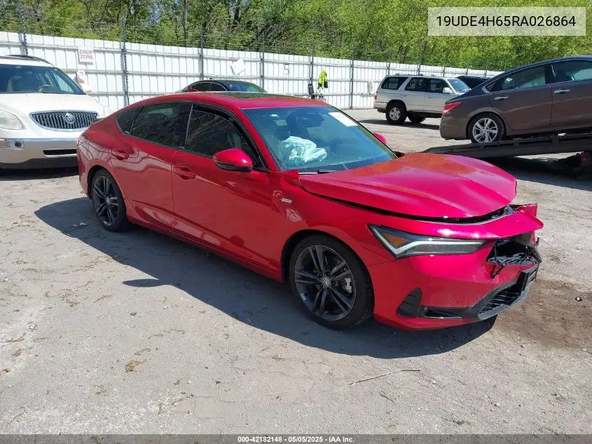 2024 Acura Integra A-Spec Technology VIN: 19UDE4H65RA026864 Lot: 42182148