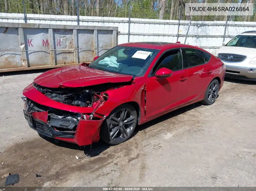 2024 Acura Integra A-Spec Technology VIN: 19UDE4H65RA026864 Lot: 42182148