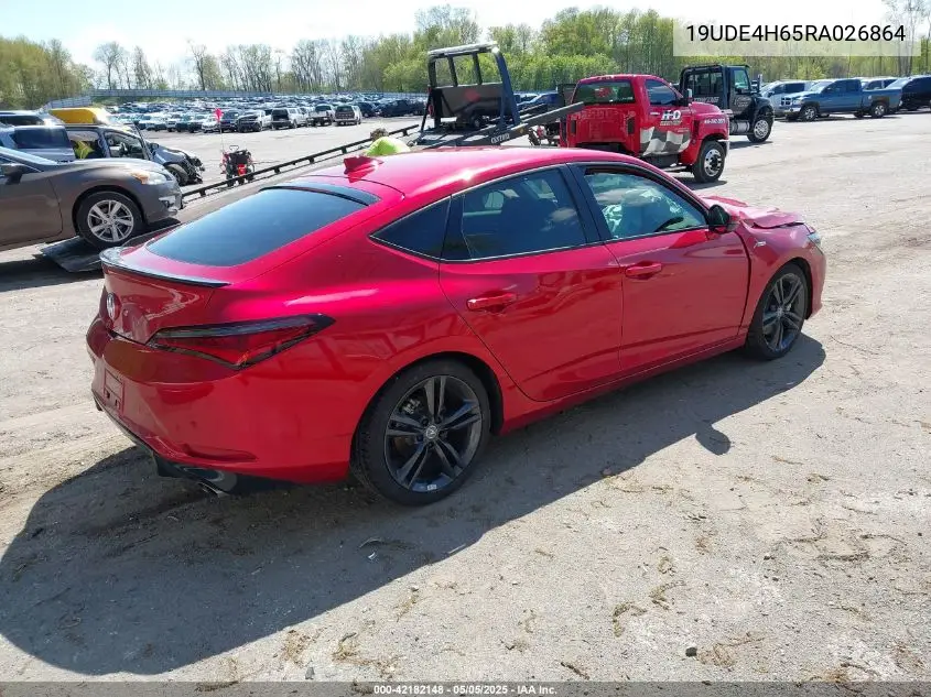 2024 Acura Integra A-Spec Technology VIN: 19UDE4H65RA026864 Lot: 42182148