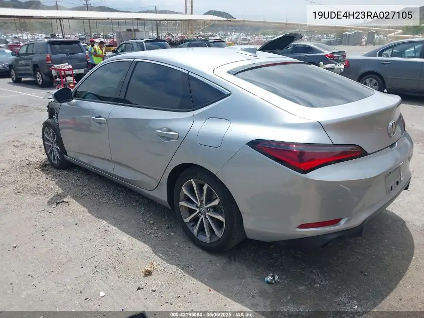 2024 Acura Integra VIN: 19UDE4H23RA027105 Lot: 42195084