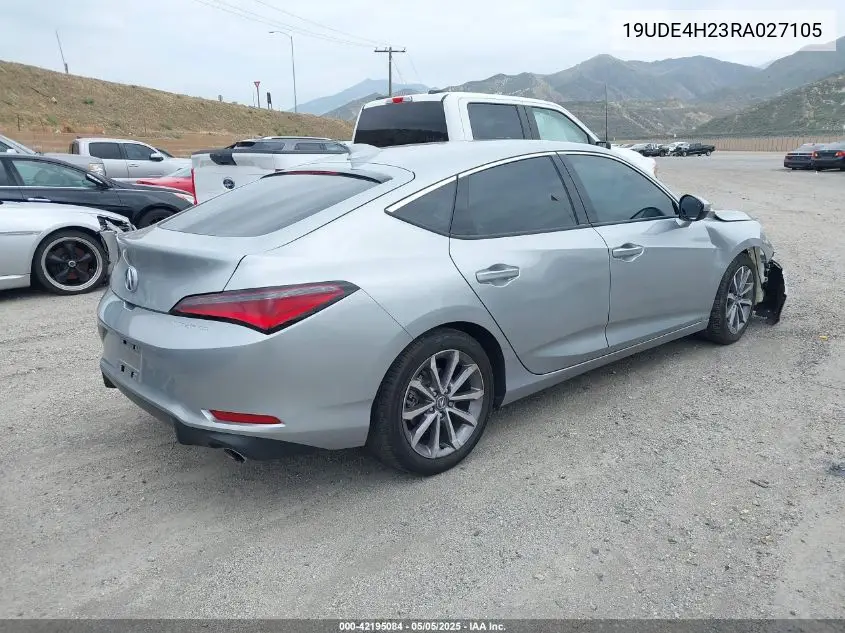 2024 Acura Integra VIN: 19UDE4H23RA027105 Lot: 42195084