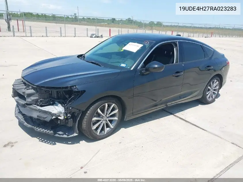 2024 Acura Integra VIN: 19UDE4H27RA023283 Lot: 42213330
