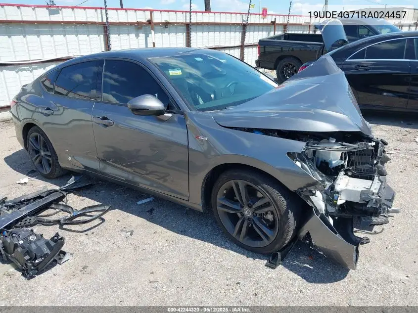 2024 Acura Integra A-Spec Technology VIN: 19UDE4G71RA024457 Lot: 42244320