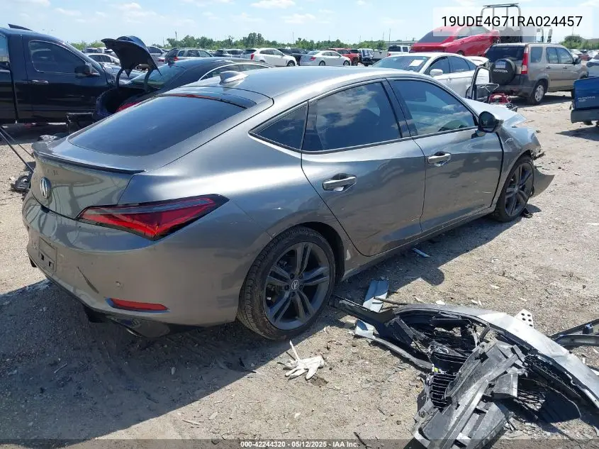 2024 Acura Integra A-Spec Technology VIN: 19UDE4G71RA024457 Lot: 42244320