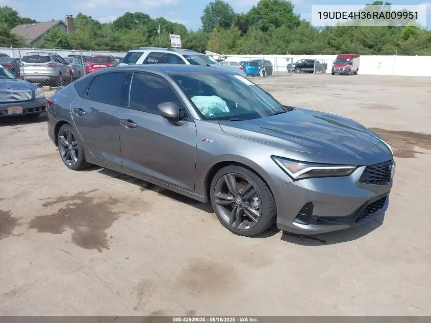 2024 Acura Integra A-Spec VIN: 19UDE4H36RA009951 Lot: 42509030