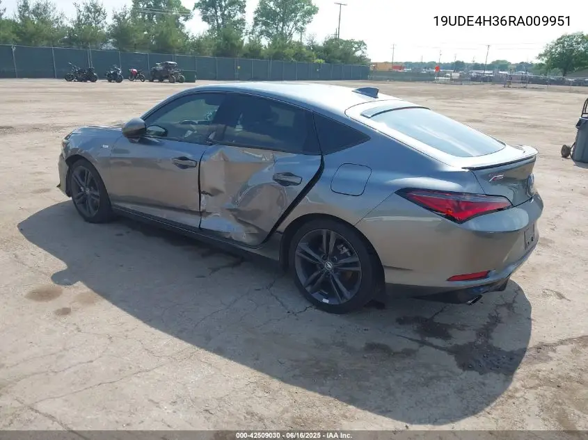 2024 Acura Integra A-Spec VIN: 19UDE4H36RA009951 Lot: 42509030