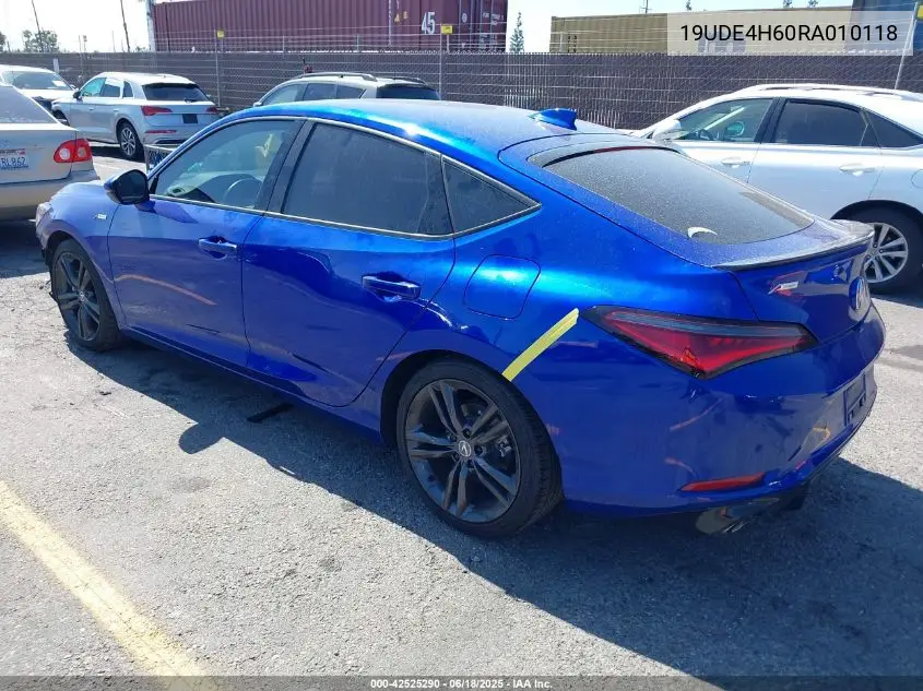 2024 Acura Integra A-Spec Technology VIN: 19UDE4H60RA010118 Lot: 42525290
