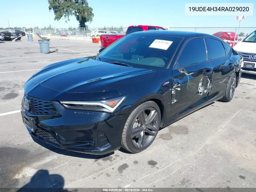2024 Acura Integra A-Spec VIN: 19UDE4H34RA029020 Lot: 42529708