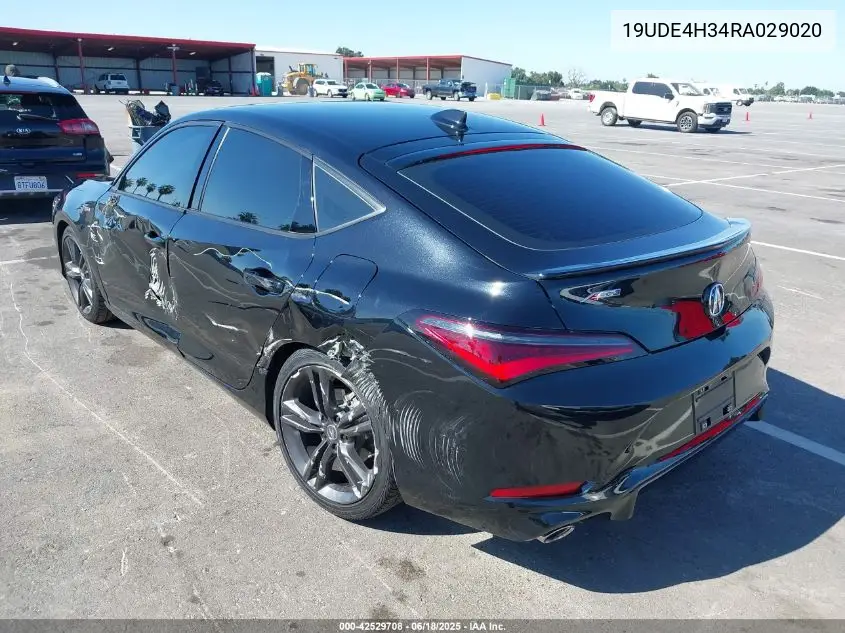 2024 Acura Integra A-Spec VIN: 19UDE4H34RA029020 Lot: 42529708